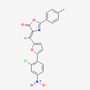 4-{[5-(2-chloro-4-nitrophenyl)-2-furyl]methylene}-2-(4-methylphenyl)-1,3-oxazol-5(4H)-one