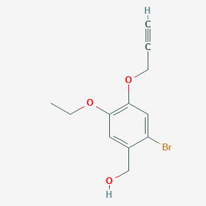 [2-bromo-5-ethoxy-4-(2-propyn-1-yloxy)phenyl]methanol