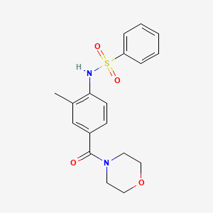 N-[2-methyl-4-(4-morpholinylcarbonyl)phenyl]benzenesulfonamide