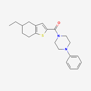 (5-ETHYL-4,5,6,7-TETRAHYDRO-1-BENZOTHIOPHEN-2-YL)(4-PHENYLPIPERAZINO)METHANONE