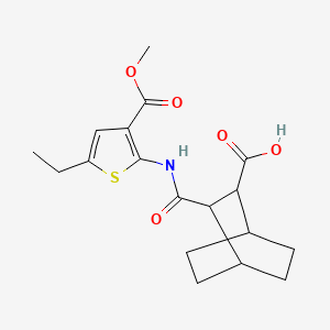 3-({[5-ethyl-3-(methoxycarbonyl)-2-thienyl]amino}carbonyl)bicyclo[2.2.2]octane-2-carboxylic acid