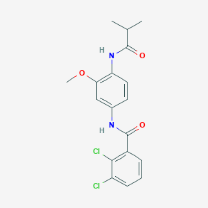 2,3-dichloro-N-[4-(isobutyrylamino)-3-methoxyphenyl]benzamide