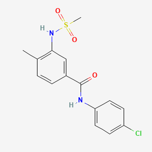 N-(4-chlorophenyl)-4-methyl-3-[(methylsulfonyl)amino]benzamide