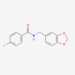 N-(1,3-benzodioxol-5-ylmethyl)-4-iodobenzamide