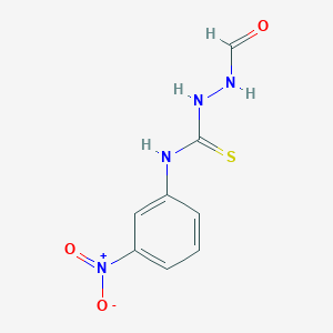 molecular formula C8H8N4O3S B4598187 2-甲酰基-N-(3-硝基苯基)肼基碳硫酰胺 