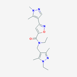 3-(1,5-dimethyl-1H-pyrazol-4-yl)-N-ethyl-N-[(1-ethyl-3,5-dimethyl-1H-pyrazol-4-yl)methyl]-5-isoxazolecarboxamide