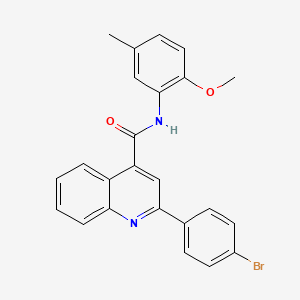 molecular formula C24H19BrN2O2 B4598214 2-(4-bromophenyl)-N-(2-methoxy-5-methylphenyl)-4-quinolinecarboxamide 