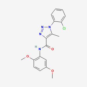 1-(2-chlorophenyl)-N-(2,5-dimethoxyphenyl)-5-methyl-1H-1,2,3-triazole-4-carboxamide