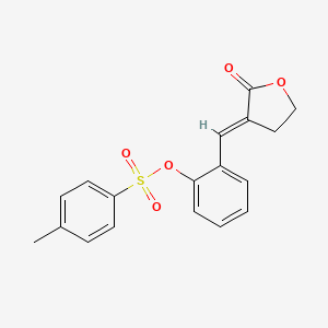 2-[(2-oxodihydro-3(2H)-furanylidene)methyl]phenyl 4-methylbenzenesulfonate