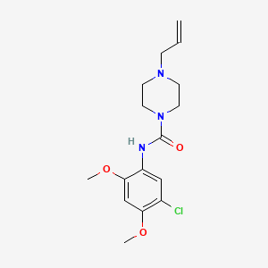 4-allyl-N-(5-chloro-2,4-dimethoxyphenyl)-1-piperazinecarboxamide