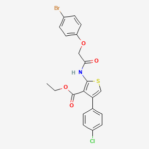 ethyl 2-{[(4-bromophenoxy)acetyl]amino}-4-(4-chlorophenyl)-3-thiophenecarboxylate