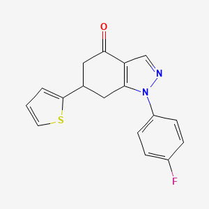 1-(4-fluorophenyl)-6-(2-thienyl)-1,5,6,7-tetrahydro-4H-indazol-4-one