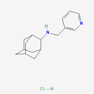 molecular formula C16H23ClN2 B4598333 N-(3-pyridinylmethyl)-2-adamantanamine hydrochloride 