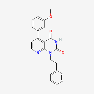 5-(3-methoxyphenyl)-1-(2-phenylethyl)pyrido[2,3-d]pyrimidine-2,4(1H,3H)-dione