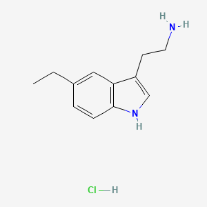 molecular formula C12H17ClN2 B4598381 [2-(5-ethyl-1H-indol-3-yl)ethyl]amine hydrochloride 