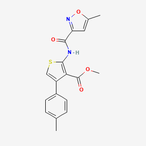 methyl 2-{[(5-methyl-3-isoxazolyl)carbonyl]amino}-4-(4-methylphenyl)-3-thiophenecarboxylate