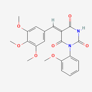 1-(2-methoxyphenyl)-5-(3,4,5-trimethoxybenzylidene)-2,4,6(1H,3H,5H)-pyrimidinetrione