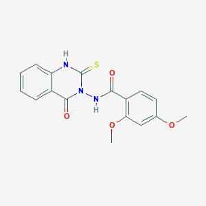 N-(2-mercapto-4-oxo-3(4H)-quinazolinyl)-2,4-dimethoxybenzamide