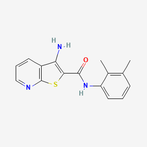 molecular formula C16H15N3OS B4598444 3-amino-N-(2,3-dimethylphenyl)thieno[2,3-b]pyridine-2-carboxamide 