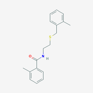 2-methyl-N-{2-[(2-methylbenzyl)thio]ethyl}benzamide