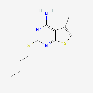 2-(butylthio)-5,6-dimethylthieno[2,3-d]pyrimidin-4-amine