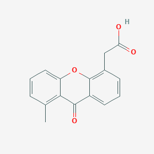 molecular formula C16H12O4 B045985 8-甲基黄嘌呤-9-酮-4-乙酸 CAS No. 117570-76-0