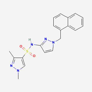 1,3-dimethyl-N-[1-(1-naphthylmethyl)-1H-pyrazol-3-yl]-1H-pyrazole-4-sulfonamide