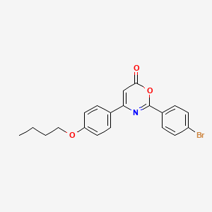 2-(4-bromophenyl)-4-(4-butoxyphenyl)-6H-1,3-oxazin-6-one