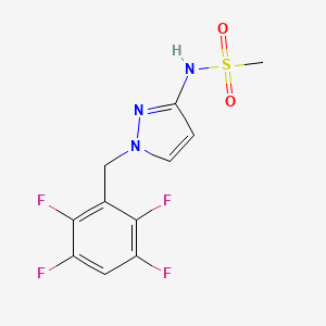 N-[1-(2,3,5,6-tetrafluorobenzyl)-1H-pyrazol-3-yl]methanesulfonamide