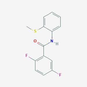 2,5-difluoro-N-(2-methylsulfanylphenyl)benzamide