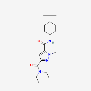 N~5~-(4-tert-butylcyclohexyl)-N~3~,N~3~-diethyl-1-methyl-1H-pyrazole-3,5-dicarboxamide