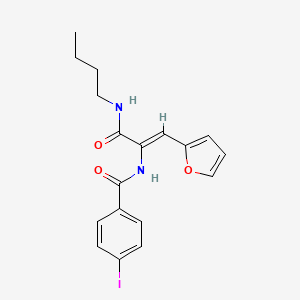 N-[1-[(butylamino)carbonyl]-2-(2-furyl)vinyl]-4-iodobenzamide