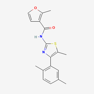 N-[4-(2,5-dimethylphenyl)-5-methyl-1,3-thiazol-2-yl]-2-methyl-3-furamide