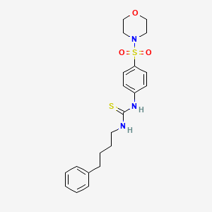 N-[4-(4-morpholinylsulfonyl)phenyl]-N'-(4-phenylbutyl)thiourea