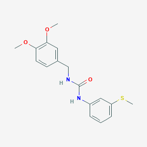 N-(3,4-DIMETHOXYBENZYL)-N'-[3-(METHYLSULFANYL)PHENYL]UREA