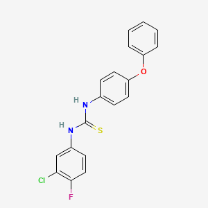 N-(3-chloro-4-fluorophenyl)-N'-(4-phenoxyphenyl)thiourea