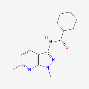 N~1~-(1,4,6-trimethyl-1H-pyrazolo[3,4-b]pyridin-3-yl)-1-cyclohexanecarboxamide