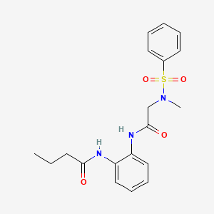 N-(2-{[N-methyl-N-(phenylsulfonyl)glycyl]amino}phenyl)butanamide