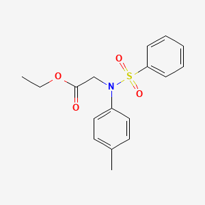 ethyl 2-[N-(benzenesulfonyl)-4-methylanilino]acetate