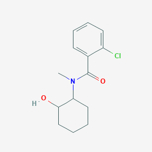 molecular formula C14H18ClNO2 B4598760 2-chloro-N-(2-hydroxycyclohexyl)-N-methylbenzamide 