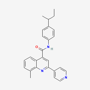 N-(4-sec-butylphenyl)-8-methyl-2-(4-pyridinyl)-4-quinolinecarboxamide