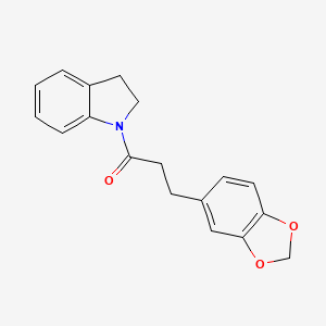 1-[3-(1,3-benzodioxol-5-yl)propanoyl]indoline