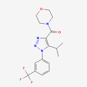 4-({5-isopropyl-1-[3-(trifluoromethyl)phenyl]-1H-1,2,3-triazol-4-yl}carbonyl)morpholine