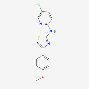 5-chloro-N-[4-(4-methoxyphenyl)-1,3-thiazol-2-yl]-2-pyridinamine