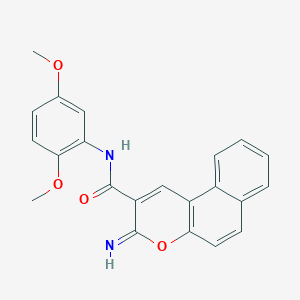 N-(2,5-dimethoxyphenyl)-3-imino-3H-benzo[f]chromene-2-carboxamide