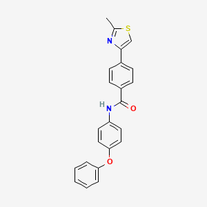 4-(2-methyl-1,3-thiazol-4-yl)-N-(4-phenoxyphenyl)benzamide