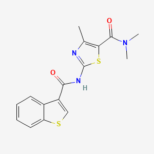 2-[(1-benzothien-3-ylcarbonyl)amino]-N,N,4-trimethyl-1,3-thiazole-5-carboxamide