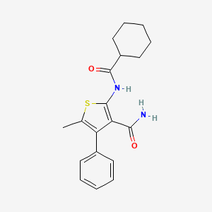 2-[(cyclohexylcarbonyl)amino]-5-methyl-4-phenyl-3-thiophenecarboxamide