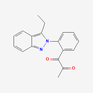 1-[2-(3-ethyl-2H-indazol-2-yl)phenyl]-1,2-propanedione