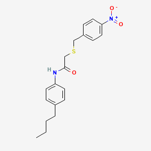 N-(4-butylphenyl)-2-[(4-nitrobenzyl)thio]acetamide